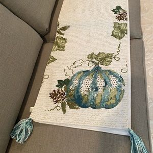 Teal Pumpkin Table Runner